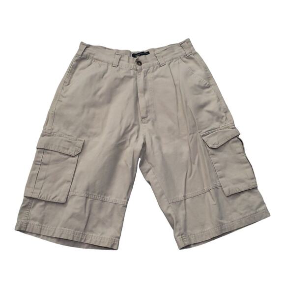 DM Dio Moda Mens Khaki Cargo Shorts 100% Cotton | Size 34 - Picture 1 of 7